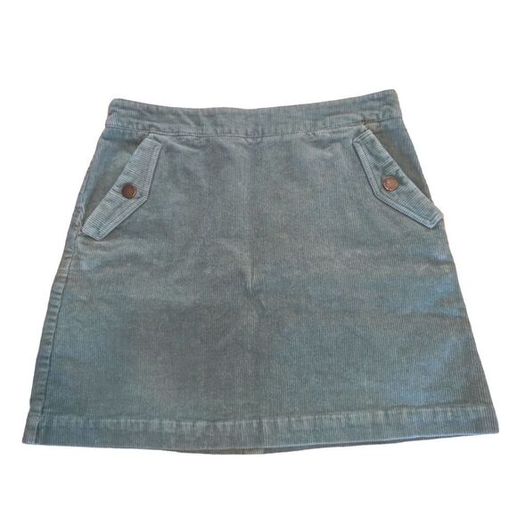 🛍️GREEN CORDUROY SKIRT SIZE MEDIUM - Picture 1 of 5